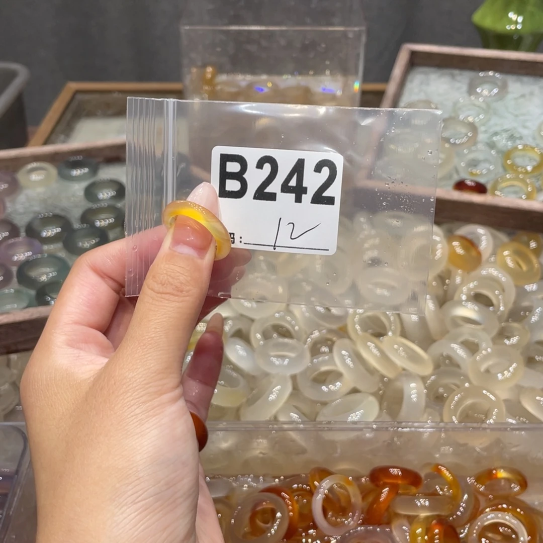 玛瑙/玉髓未镶嵌戒指242