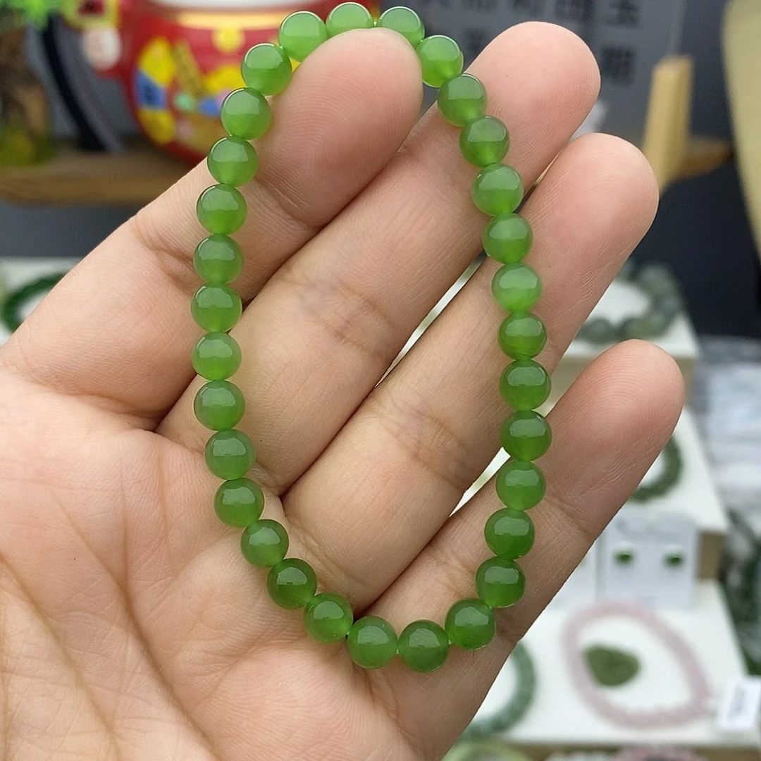 和田玉（碧玉）手链未镶嵌