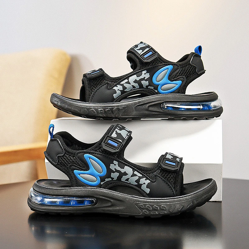 儿童凉鞋2025夏季男童防滑软底沙滩鞋户外休闲凉拖鞋中大童休闲鞋