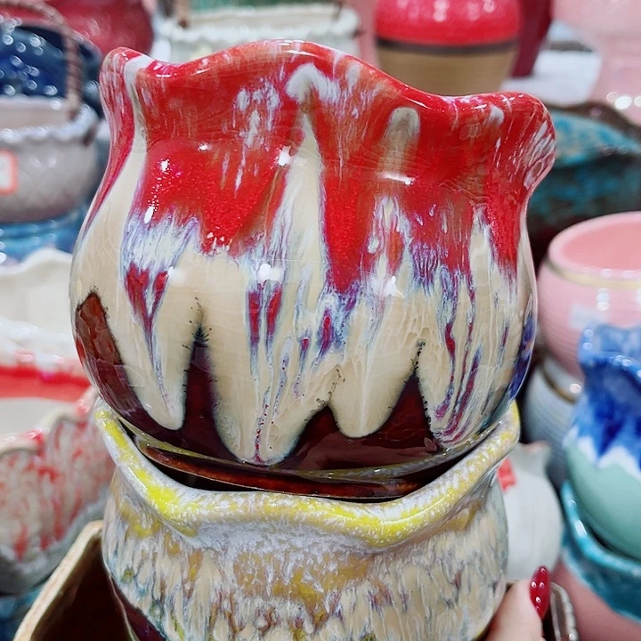 多肉陶瓷花盆满10元包邮