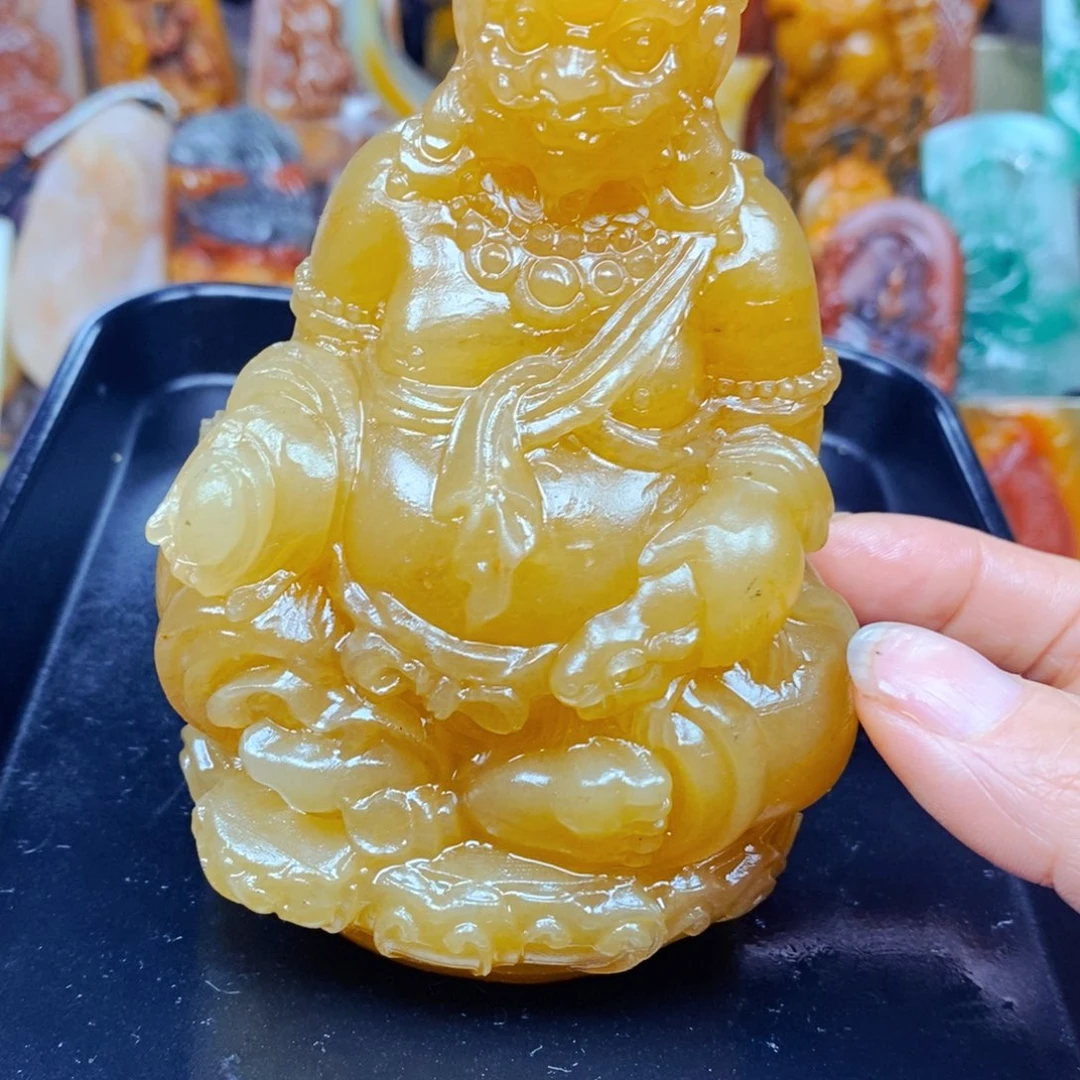 石英质玉（黄龙玉）未镶嵌颈饰