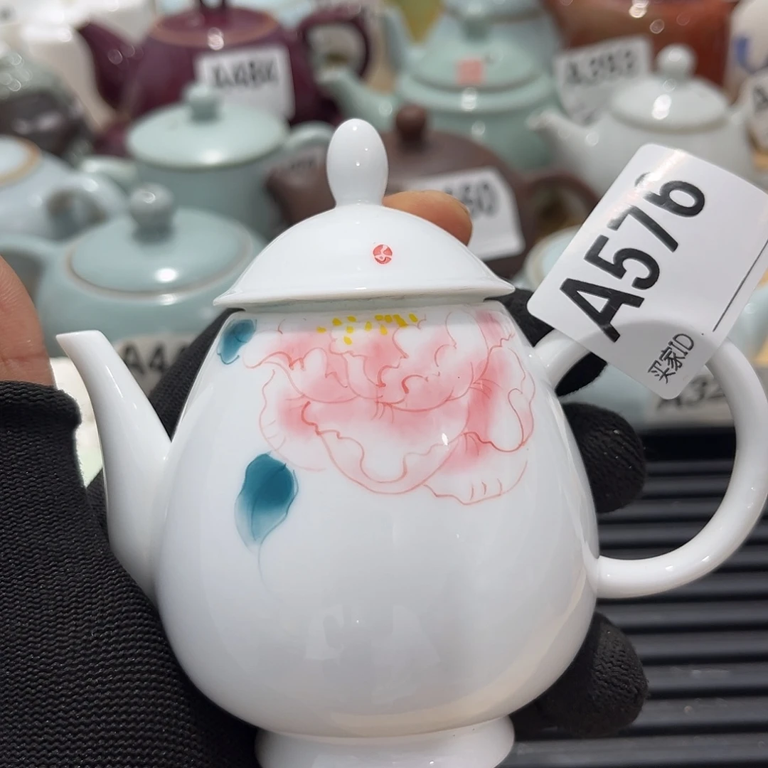 瓷片茶摆件工艺品摆件666