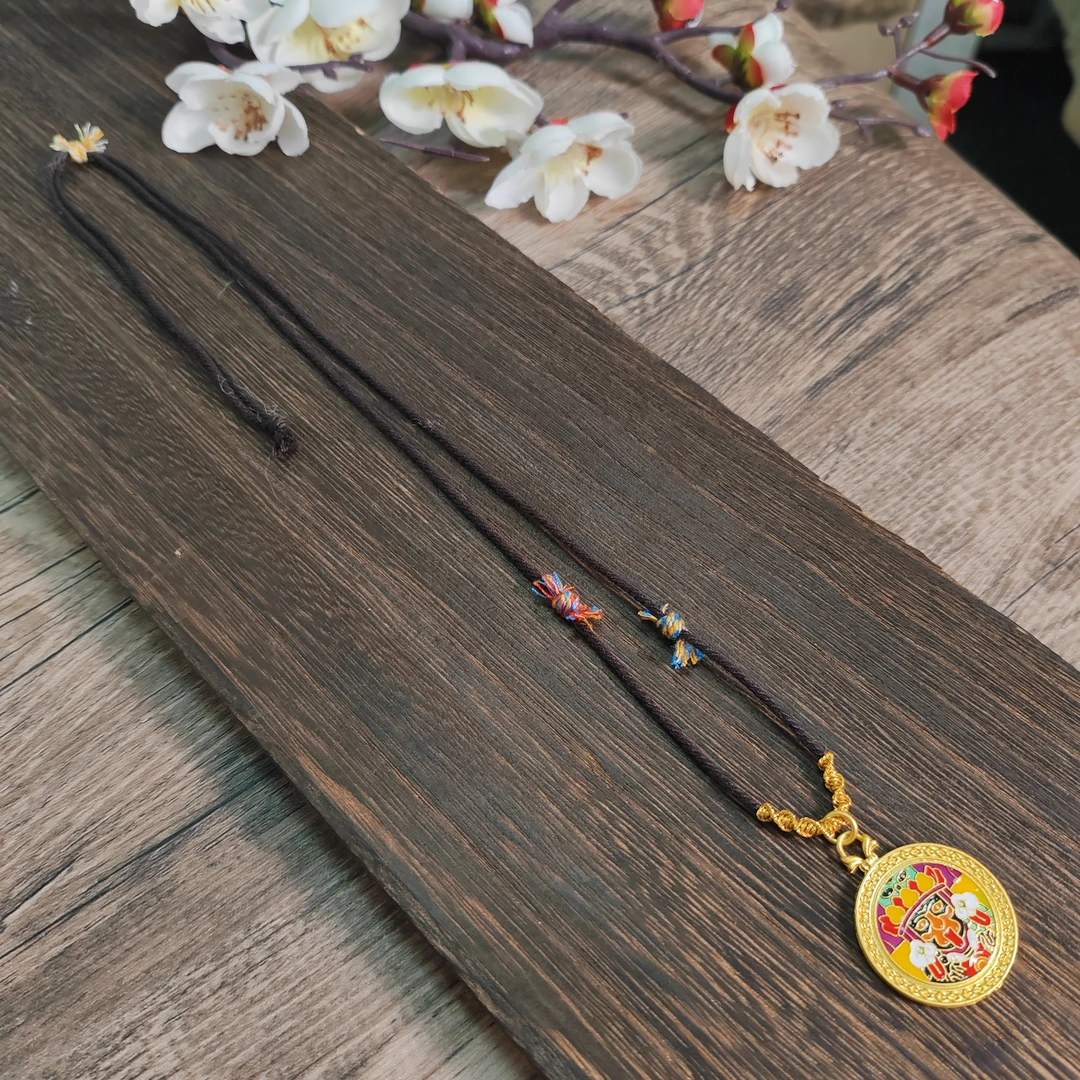 合金吊坠 手工编绳扎基项链