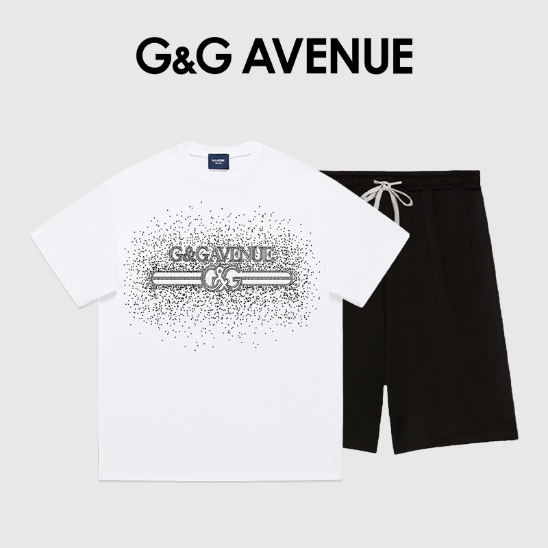 法国G&G AVENUE轻奢潮牌时尚套装男夏季宽松两件套-GTZ2511124