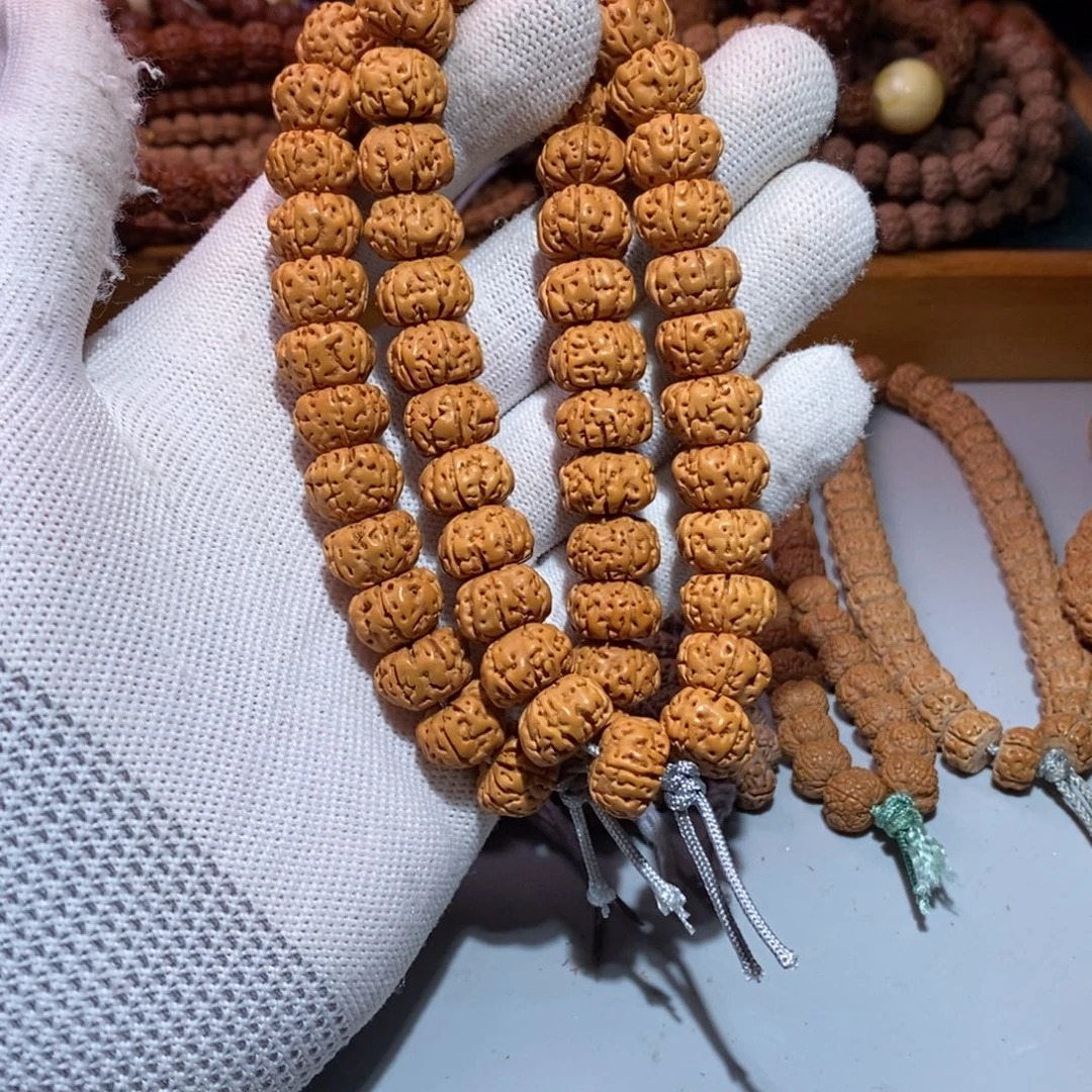 金刚菩提手串13尺寸修头南瓜手串一条