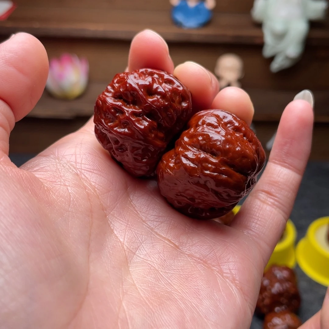 吊坠文玩核桃文玩核桃 手把件 蛤蟆头 34