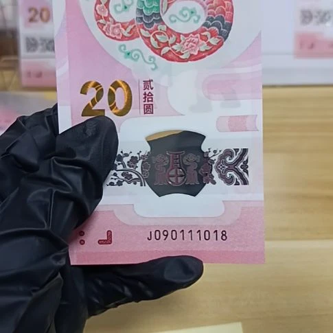 塑料蛇钞号码如图所示090111018