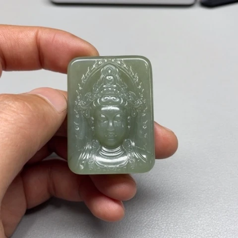 和田玉吊坠(不含链)未镶嵌非*
