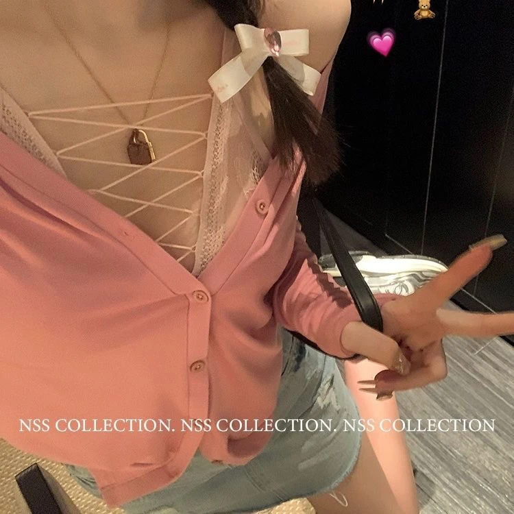 诱惑绑带心机内衣女式纯欲法式蕾丝性感显大聚拢镂空交叉绑带薄款