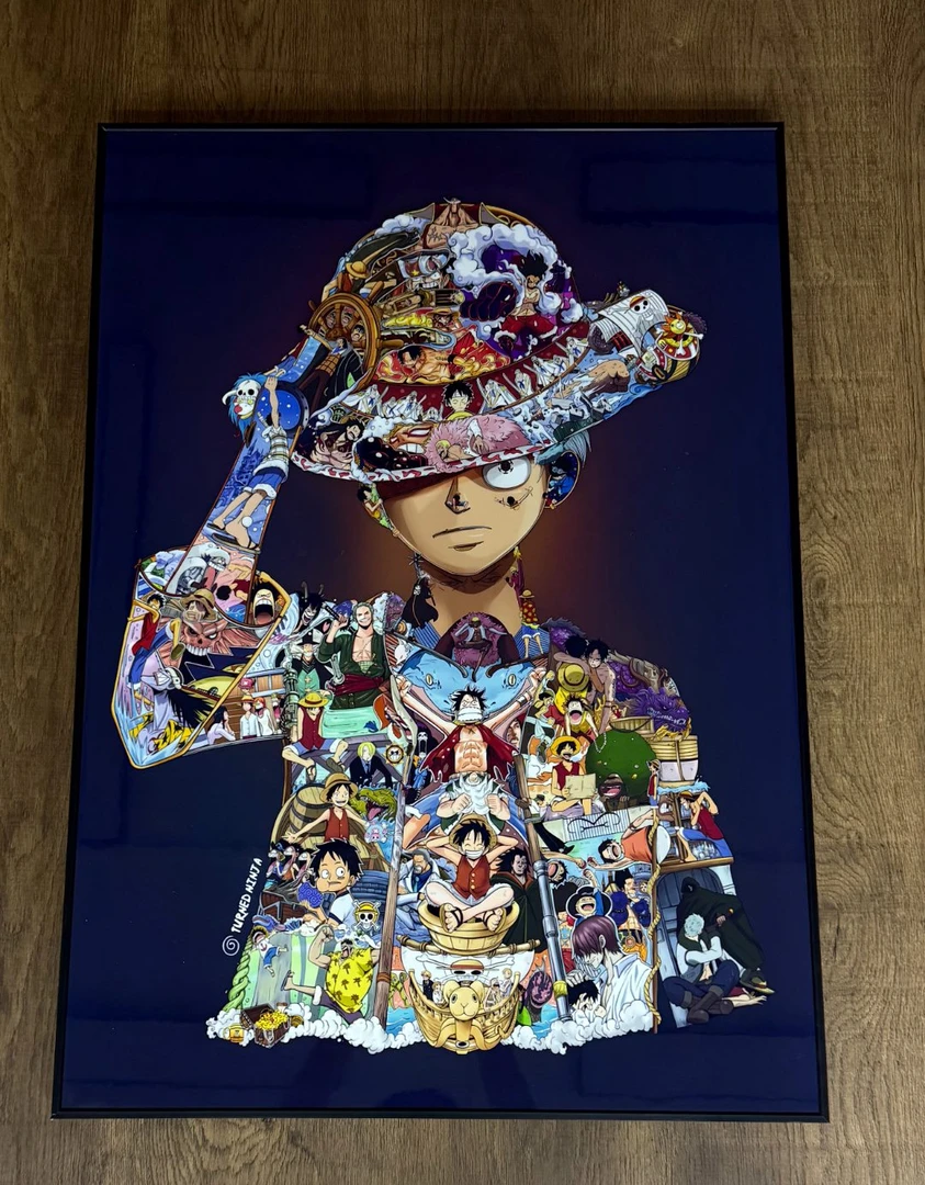 7.海贼王路飞 动漫装饰画电竞房卧室 30x40