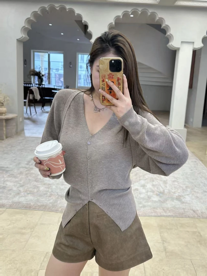 琪琪怪怪大码女装【感觉至上】气质蝙蝠袖百搭收腰针织上衣T17968QQ