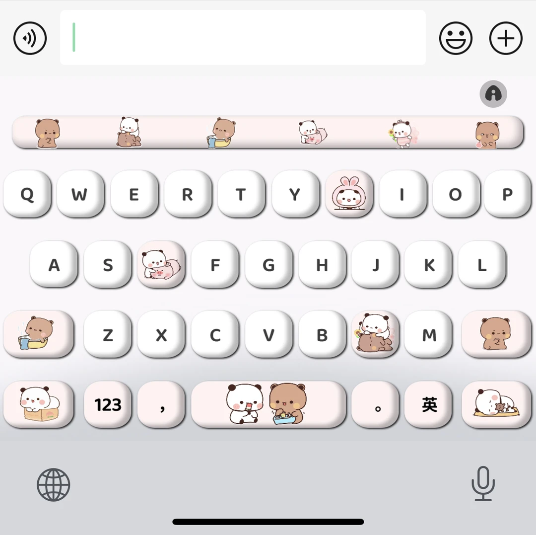 【腮红kt猫】苹果安卓百度输入法皮肤可爱美化包/办公配件服务max