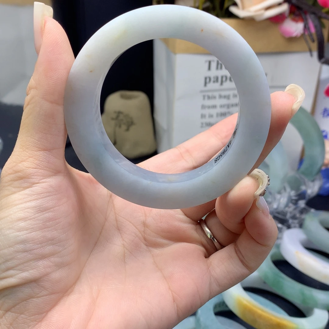 随***心未镶嵌翡翠手镯定制翡翠58