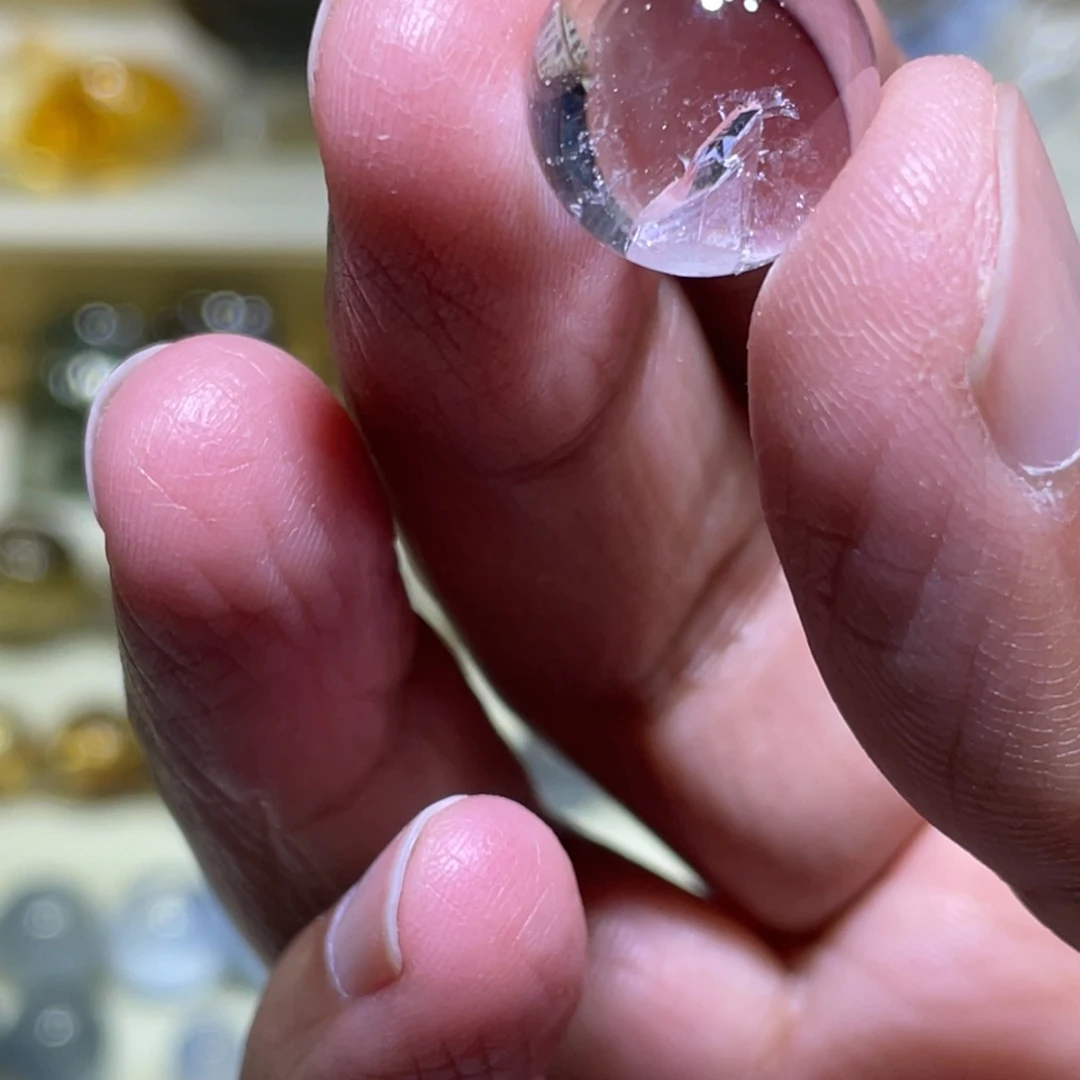 水晶未镶嵌珠宝半成品
