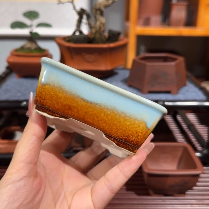 花盆紫砂半手工制作