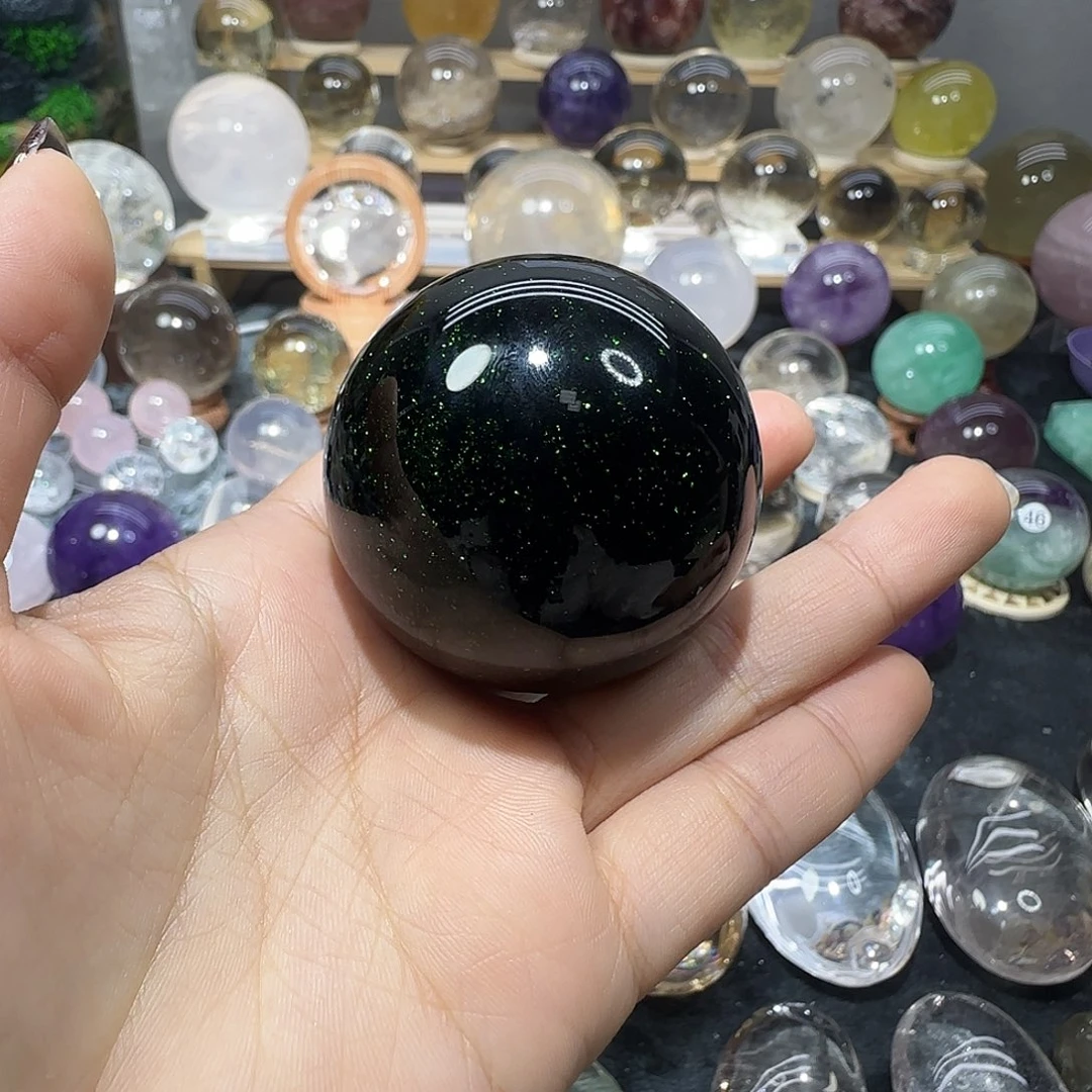 水晶未镶嵌珠宝半成品绿砂