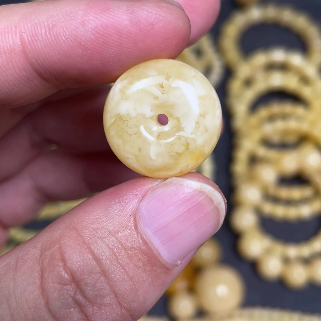 蜜蜡未镶嵌裸石蜜蜡平安扣