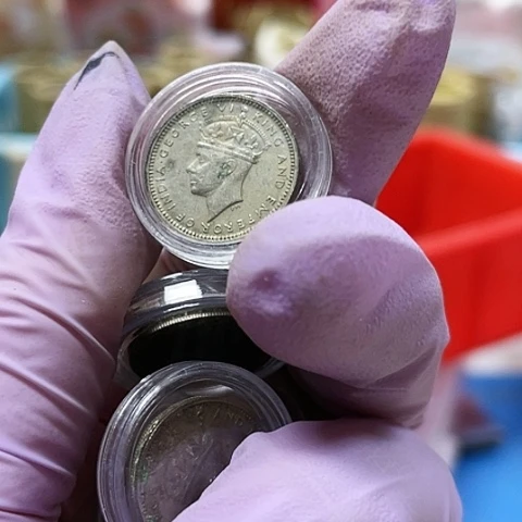 其他普通金属乔治六世5仙白弱品。。。。。。