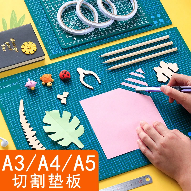 a3切割垫板手工刻板雕刻防割学生美工板写字书写桌面a4刻度版裁剪