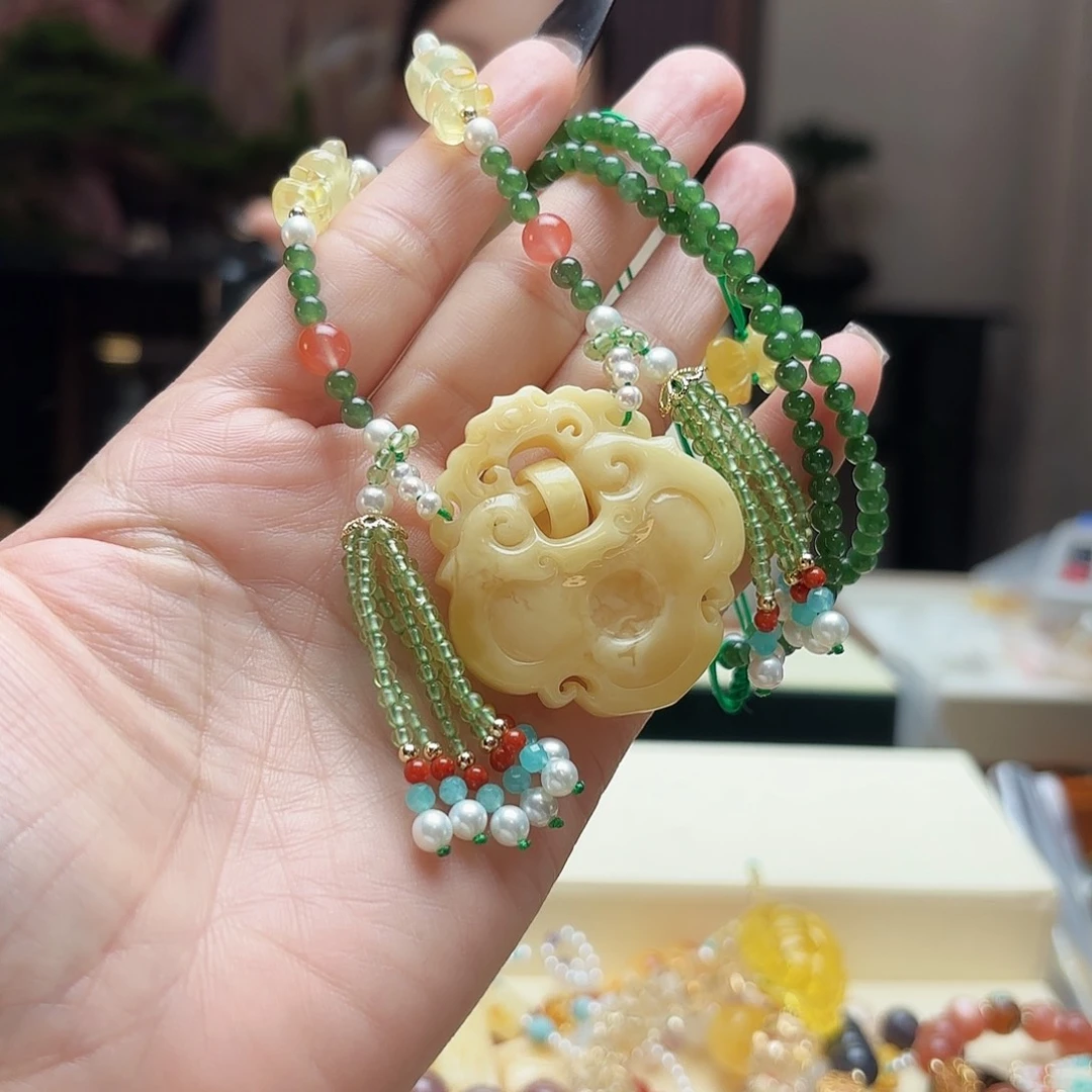 琥珀手链未镶嵌冬*宝琥珀