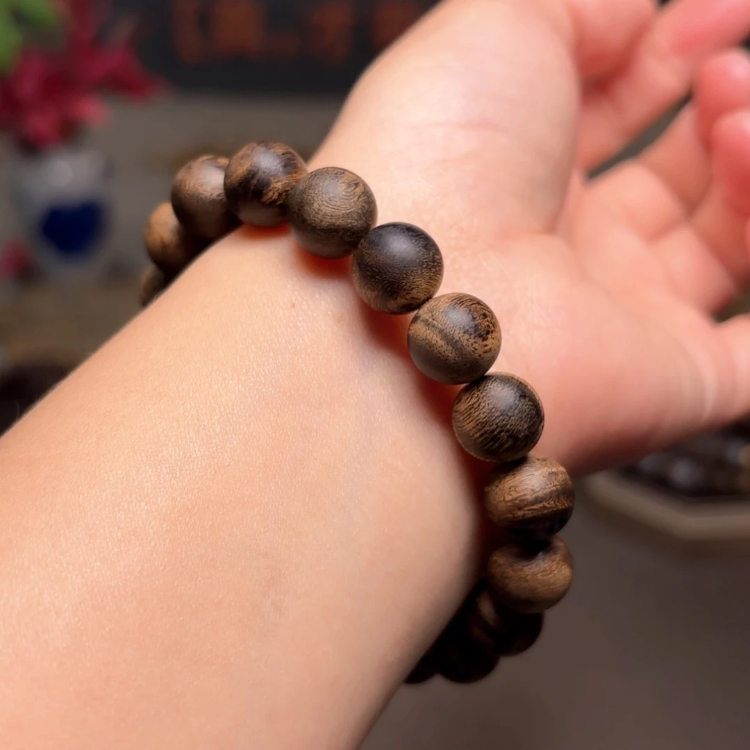 沉香手串越南芽庄瘤疤黄棋楠1.0