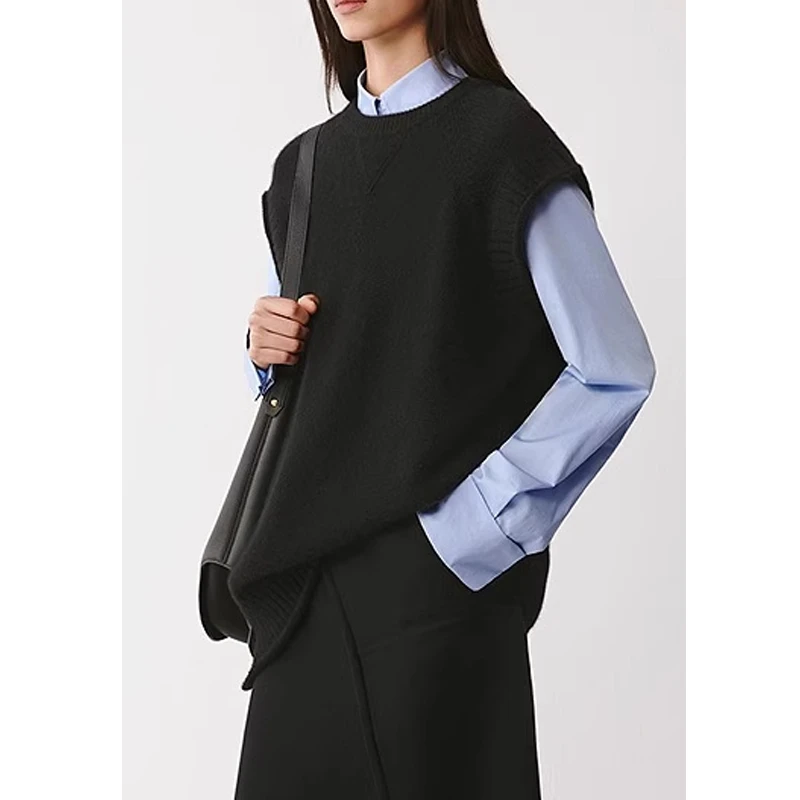 原单非市面货！羊绒套头针织背心 8156