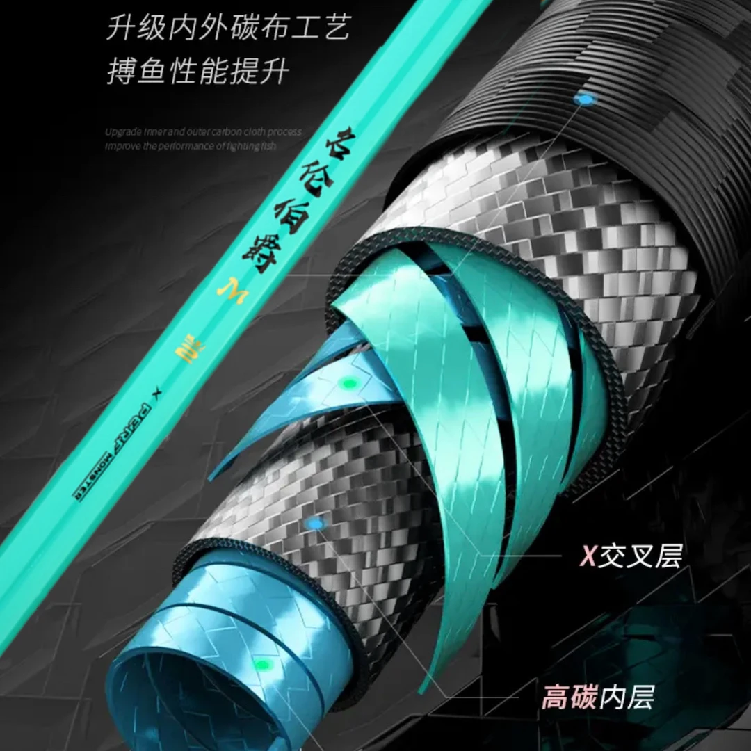 威海正品名伦伯爵6H19调超轻超硬超挺大综合野钓湖库青鱼鲢鳙