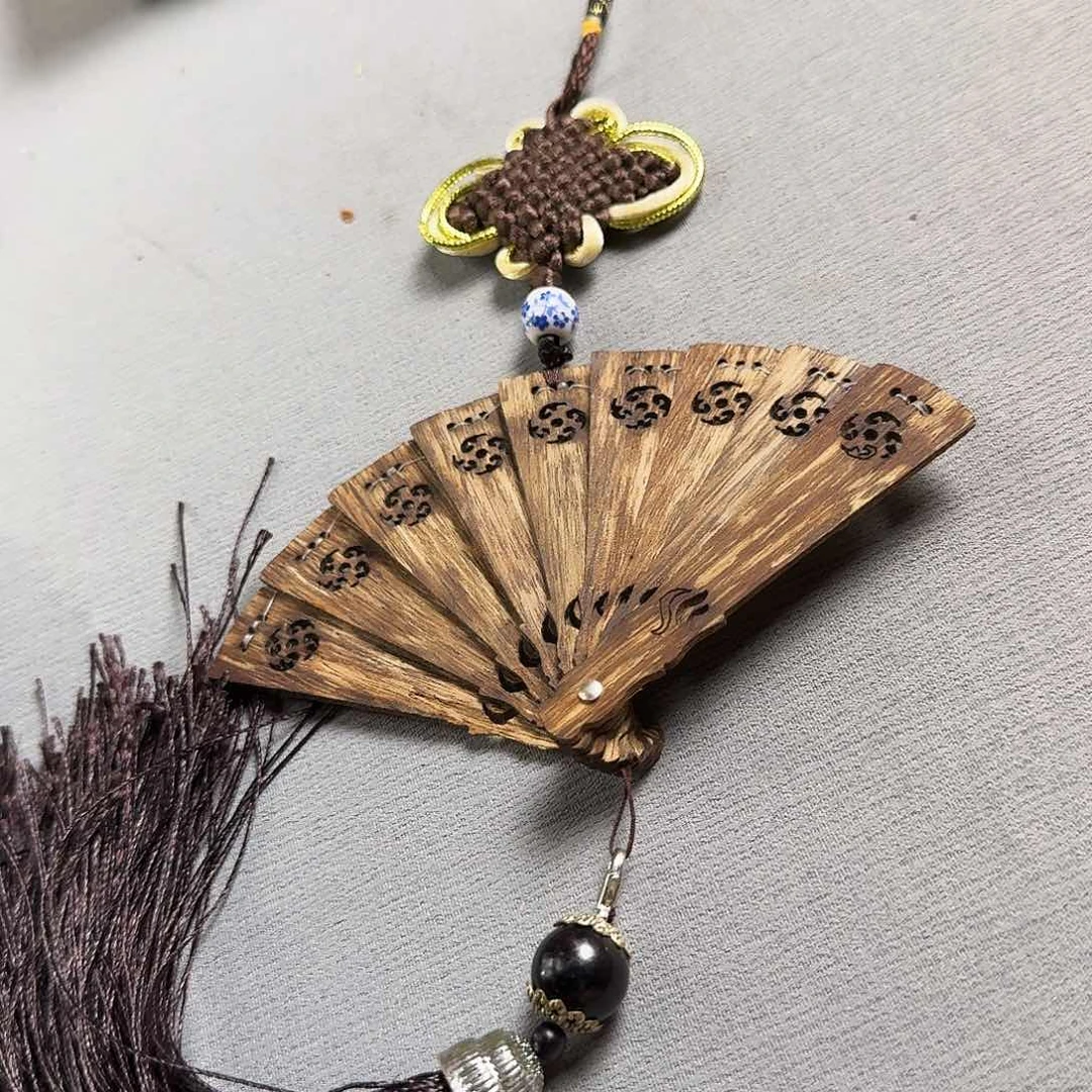 沉香香囊沉香003车挂扇子