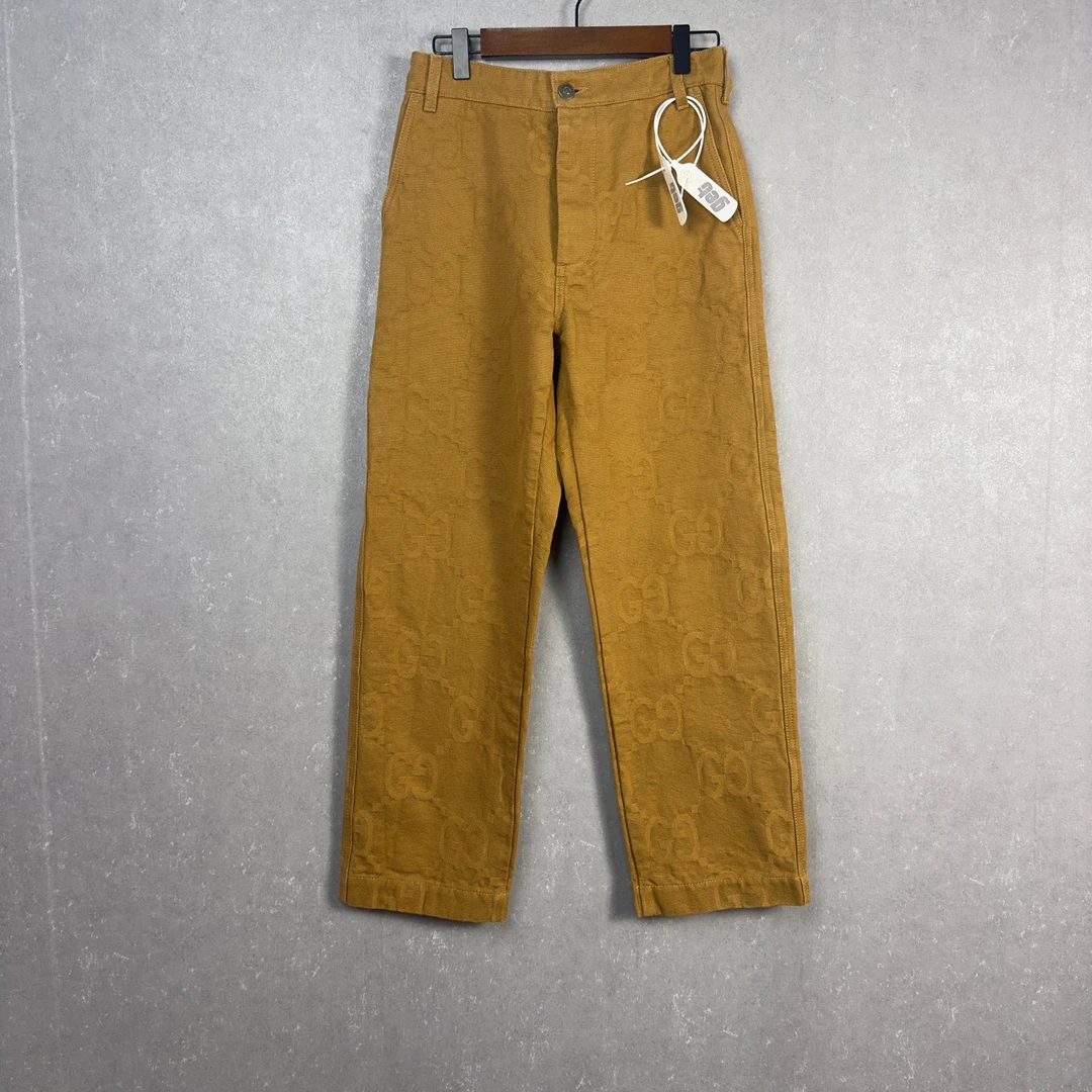 全新未使用 GUCCI/古驰 双G满印牛仔裤44码/002629