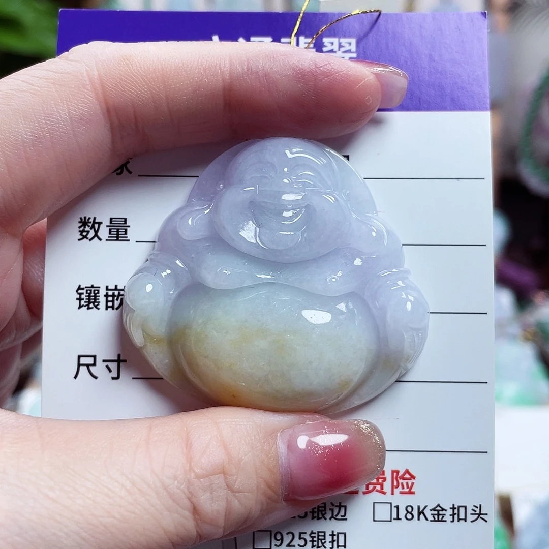 翡翠未镶嵌颈饰佛公16