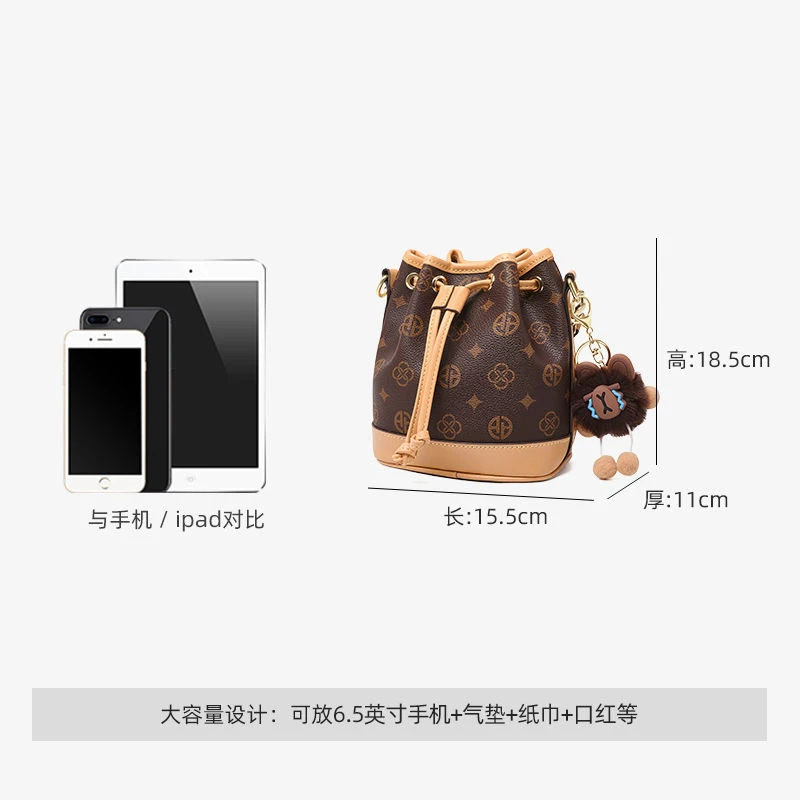 2025新款爆款复古老花手提包通勤百搭手提包时尚流行单肩斜挎包