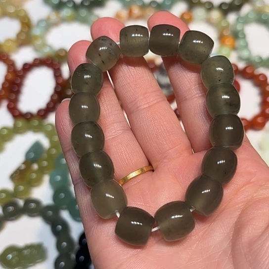 蛇纹石玉未镶嵌手串