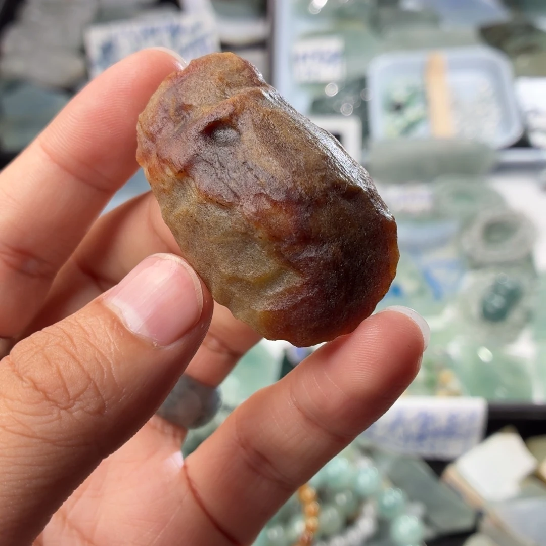 未镶嵌定制翡翠天然缅甸翡翠a货红黄翡