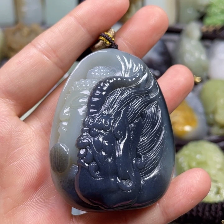 和田玉未镶嵌挂件