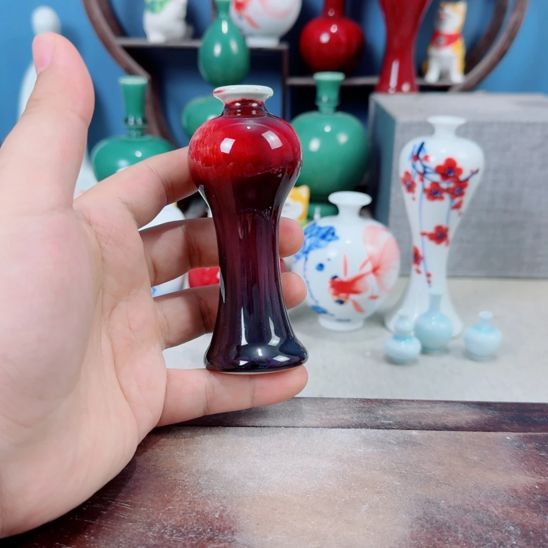 陶瓷手工小花器摆件