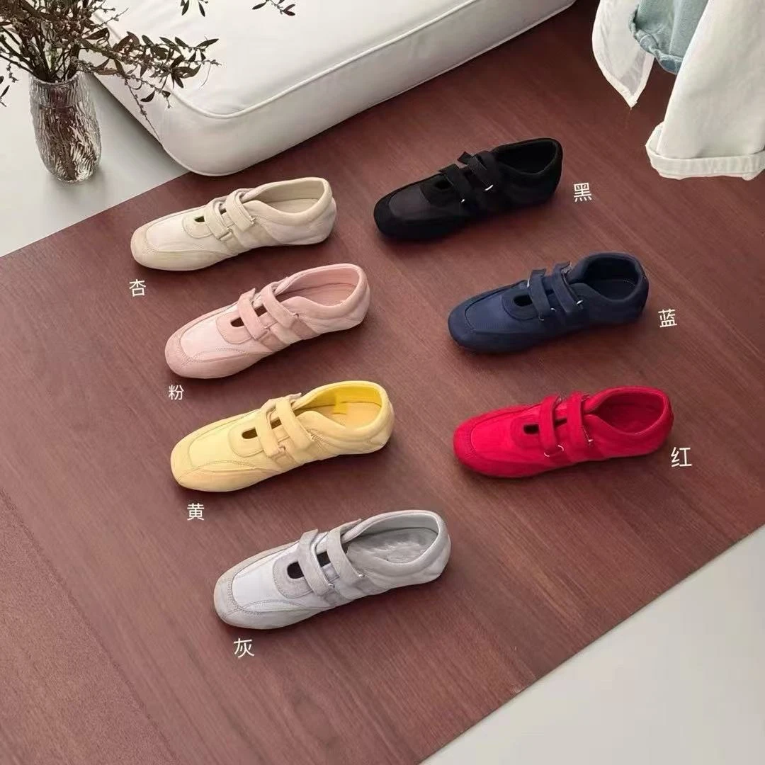 QiongQiong超舒服的春夏款魔术贴百搭休闲软底玛丽珍单鞋