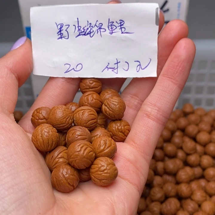 ****鹰桃核手串11mm左右野生红锦鲤20颗（不打孔）