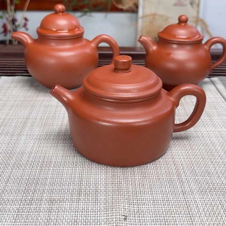 茶壶紫砂德钟小红泥230c