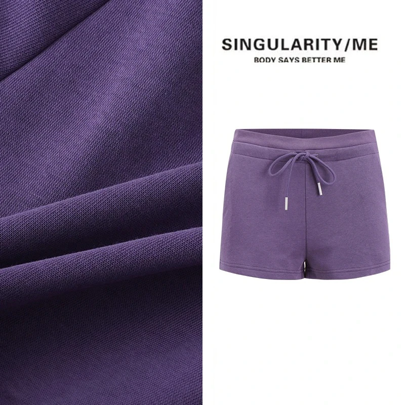 Singularity Me【莫奈花园】运动休闲抽绳紫色短裤 2A 1011