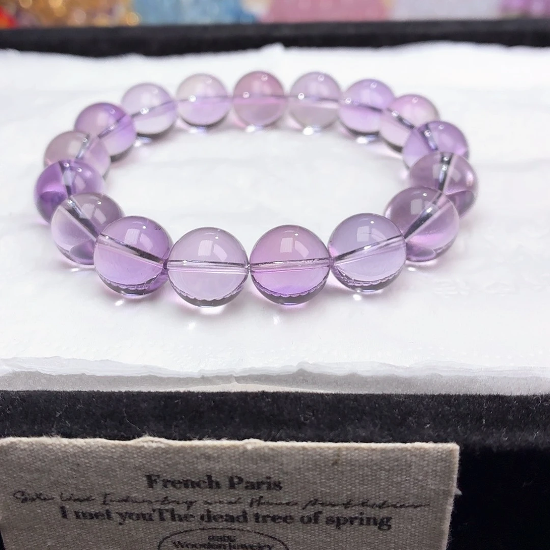 梦***币水晶手串未镶嵌天然水晶13-18