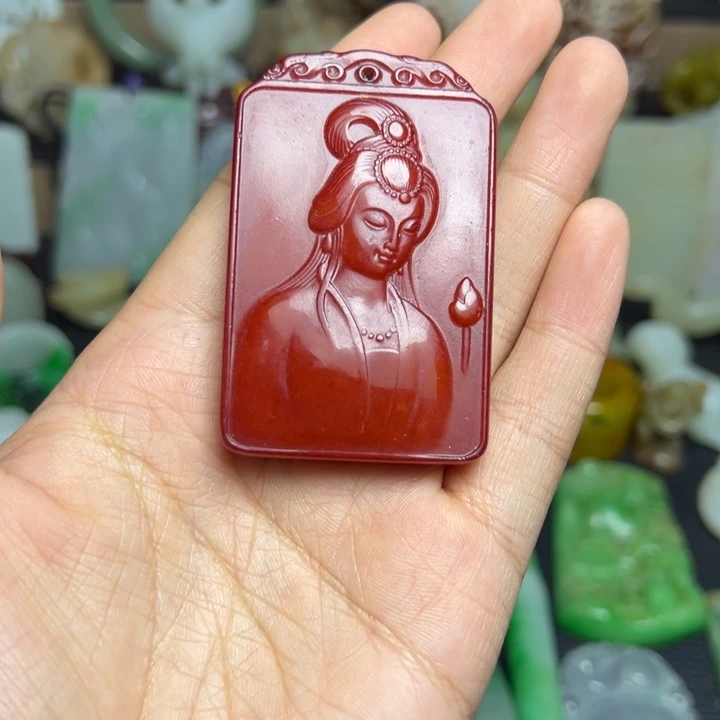 滴血莲花菩提吊坠