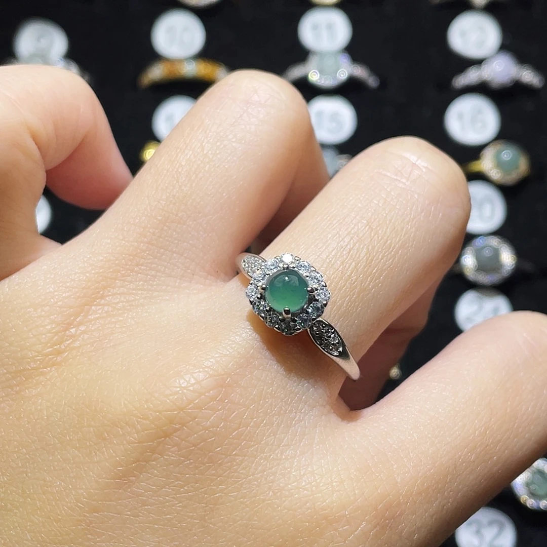 翡翠未镶嵌戒指戒指