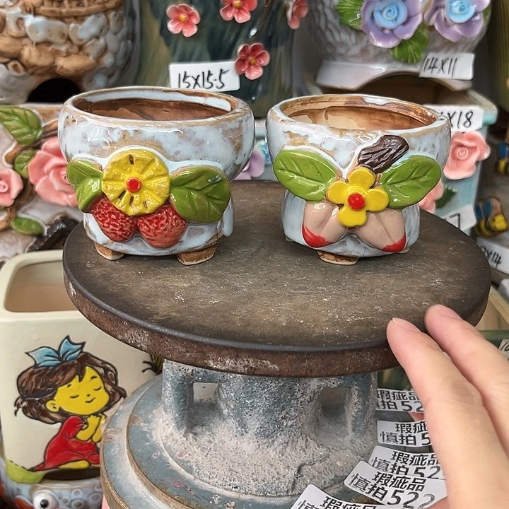 花盆紫砂粗陶材质多肉花盆
