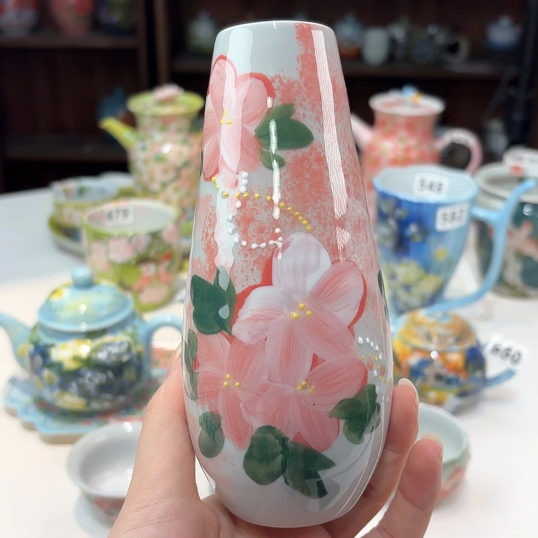 景德镇手绘高温釉下彩陶瓷茶具