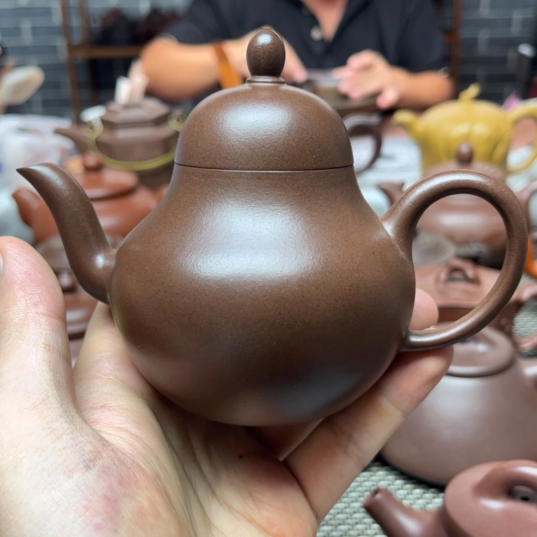 茶壶紫砂7 手工制作紫砂壶200cc精工