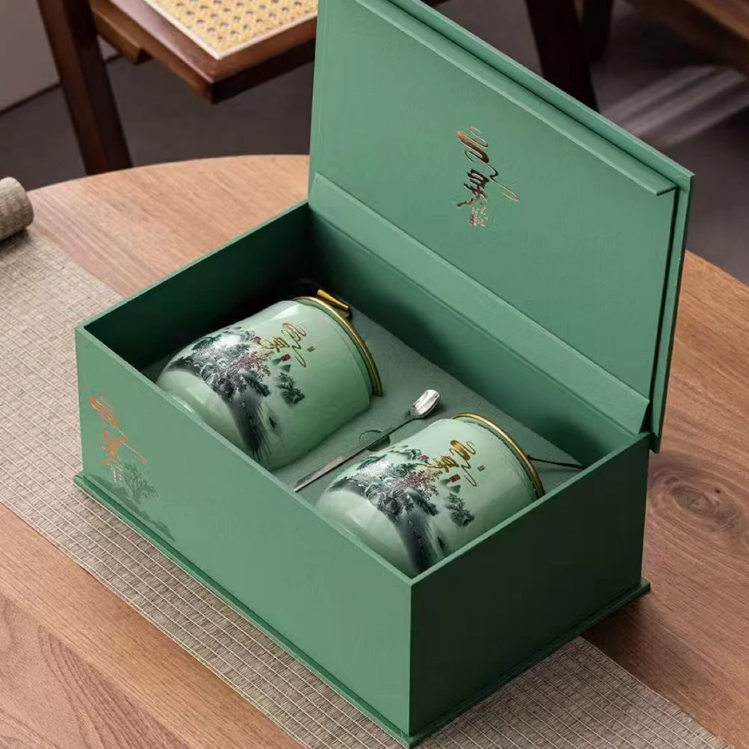 【寻茶记】龙井 双陶瓷茶叶礼盒