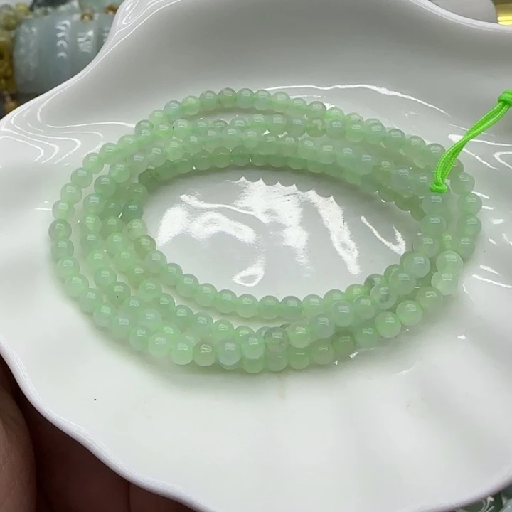 翡翠未镶嵌手链多圈珠链