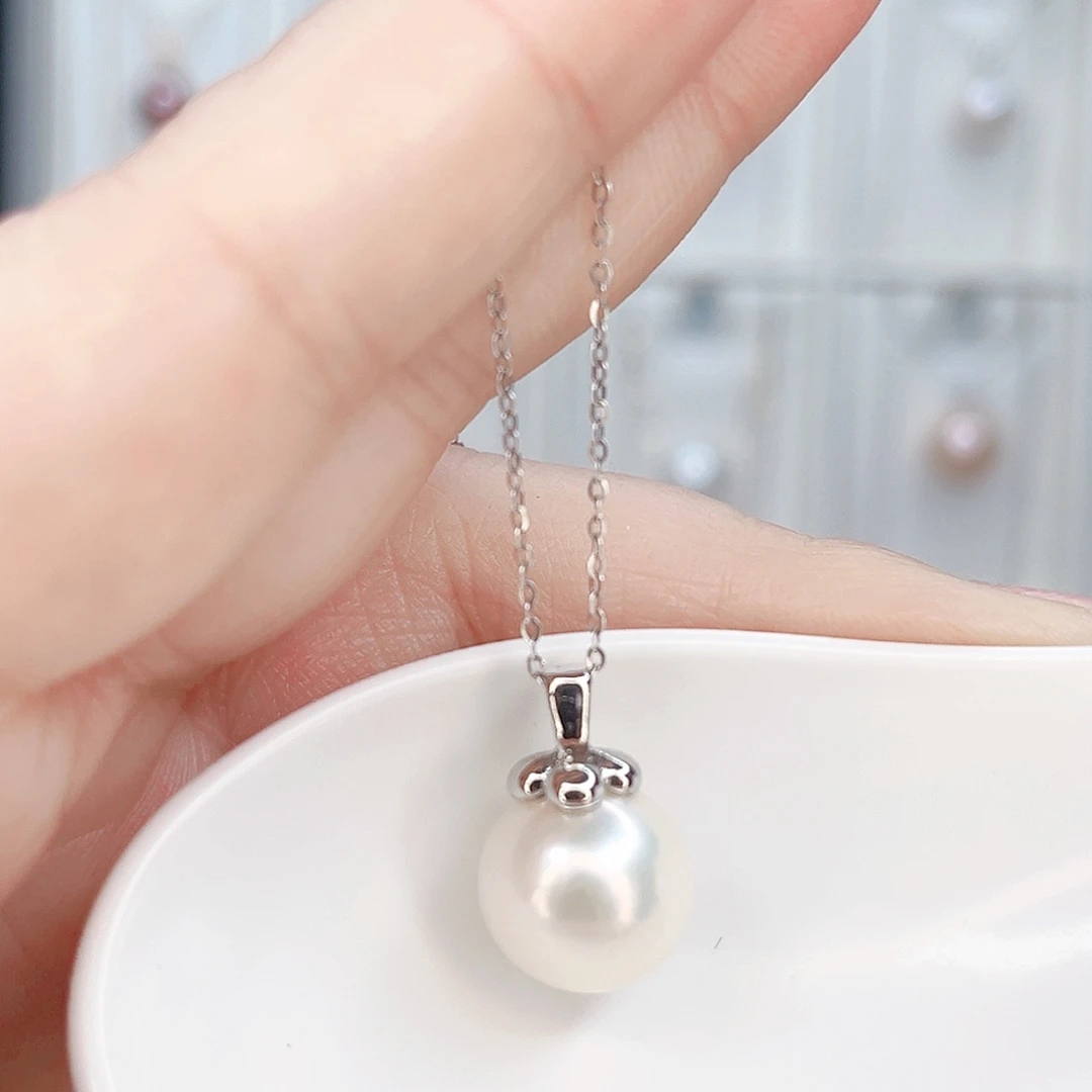 合金淡水珍珠吊坠(赠链)
