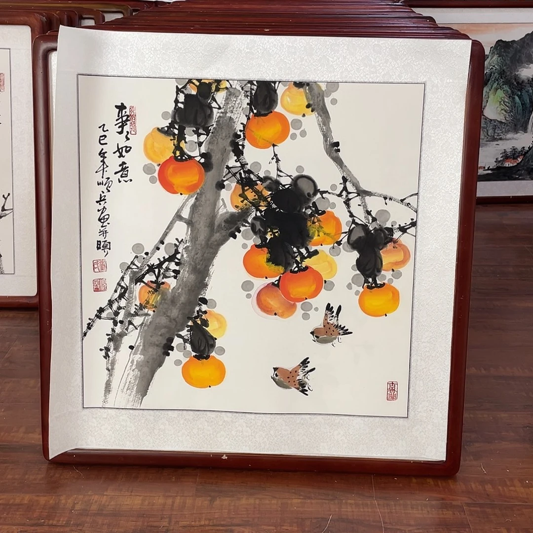 国画带框尺寸63*63厘米