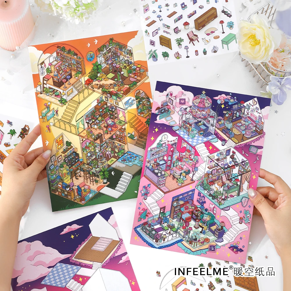 造景贴纸⭐Infeelme 我的小屋第六弹 3d立体小屋 【飞机盒发货】